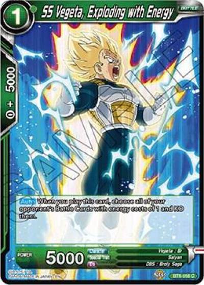 SS Vegeta Exploding with Energy Foil BT6-056 Destroyer Kings Dragonball Super card