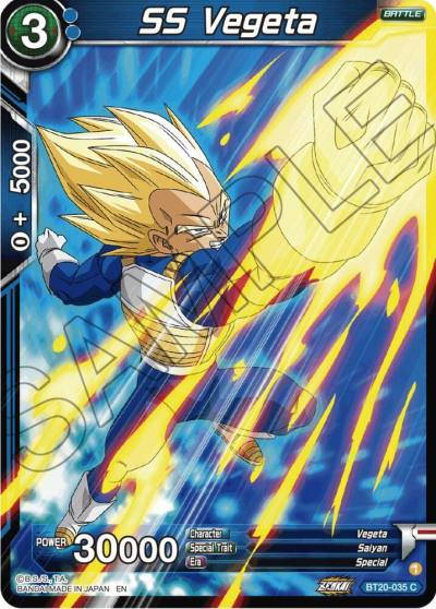 SS Vegeta Foil BT20-035 Power Absorbed Dragonball Super card
