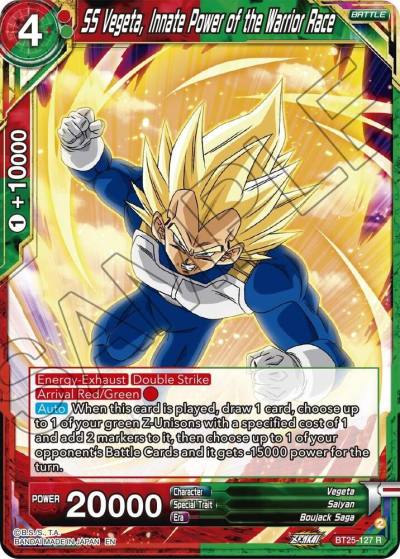 SS Vegeta Innate Power of the Warrior Race BT25-127 Legend of the Dragon Balls Dragonball Super card