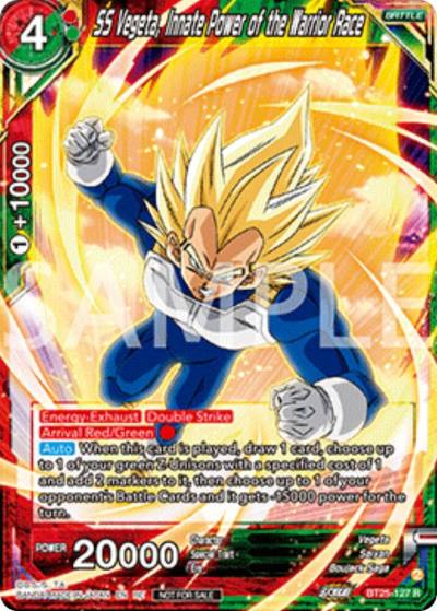 SS Vegeta Innate Power of the Warrior Race Deluxe Pack 2025 Vol2 BT25-127 Promotion Cards Dragonball Super card