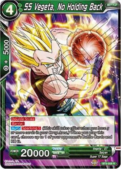 SS Vegeta No Holding Back BT5-058 Miraculous Revival Dragonball Super card