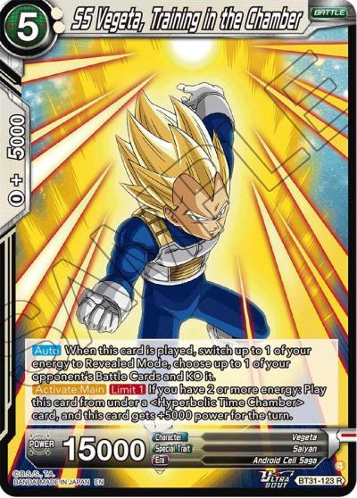 SS Vegeta Training in the Chamber BT31-123 Impact Beyond Dimensions Dragonball Super card