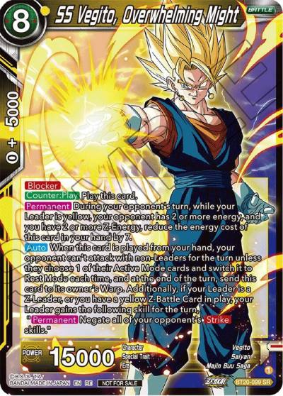 SS Vegito Overwhelming Might Deluxe Pack 2024 Vol1 BT20-099 Promotion Cards Dragonball Super card