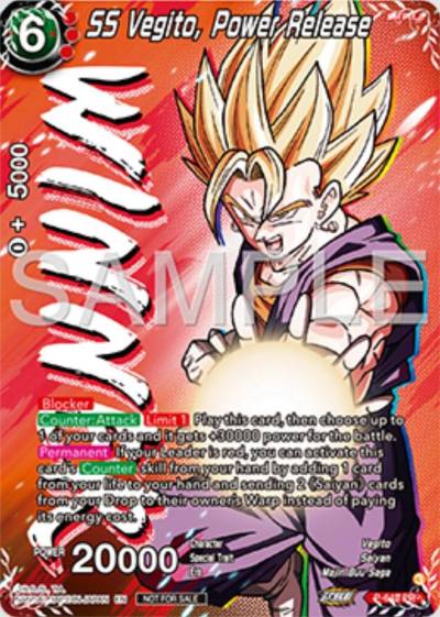 SS Vegito Power Release Winner P-643 Tournament Promotion Cards Dragonball Super card