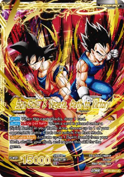 SS Vegito Son Goku and Vegeta Path to Victory Giant Card BT20-084 Oversized Cards Dragonball Super card