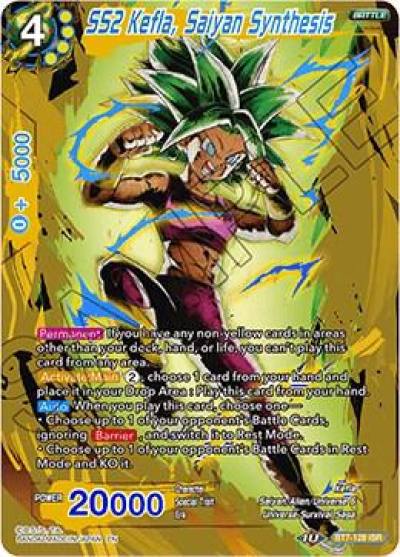 SS2 Kefla Saiyan Synthesis BT7-128 Assault of the Saiyans Dragonball Super card