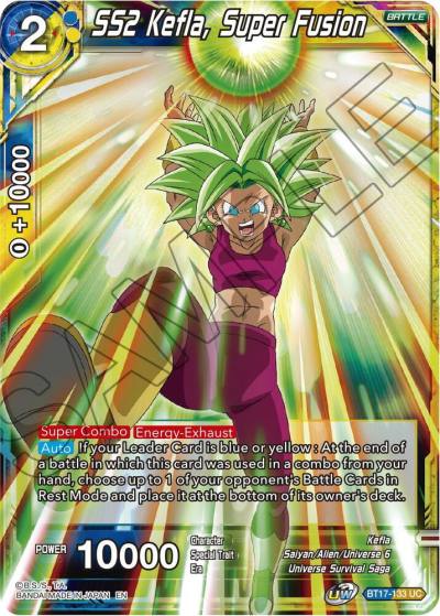 SS2 Kefla Super Fusion Foil BT17-133 Ultimate Squad Dragonball Super card
