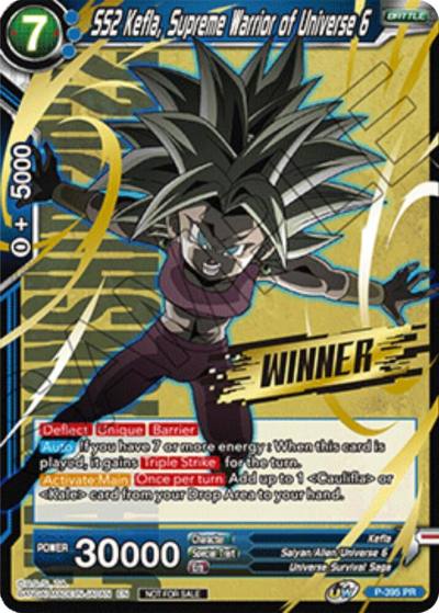 SS2 Kefla Supreme Warrior of Universe 6 Winner Stamped Championship Pack 2022 Vol1 P-395 Promotion Cards Dragonball Super card