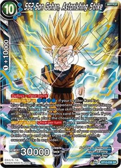 SS2 Son Gohan Astonishing Strike BT13-036 Supreme Rivalry Dragonball Super card