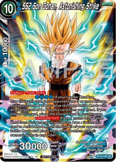 SS2 Son Gohan Astonishing Strike Deluxe Pack 2024 Vol2 BT13-036 Promotion Cards Dragonball Super card