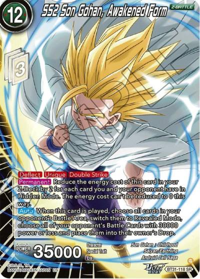 SS2 Son Gohan Awakened Form BT31-118 Impact Beyond Dimensions Dragonball Super card