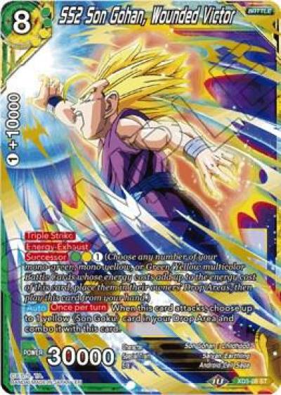 SS2 Son Gohan Wounded Victor XD3-08 Universal Onslaught Dragonball Super card