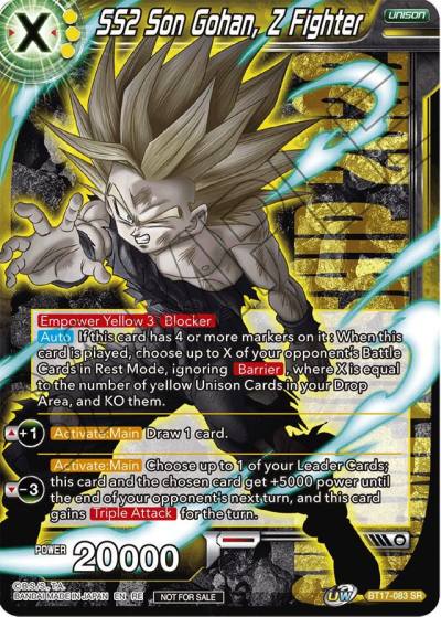 SS2 Son Gohan Z Fighter Championship 2022 Celebration Pack BT17-083 Promotion Cards Dragonball Super card