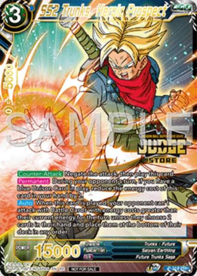 SS2 Trunks Heroic Prospect Judge Pack Vol16 Store P-219 Judge Promotion Cards Dragonball Super card