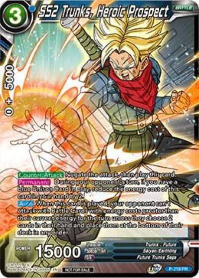 SS2 Trunks Heroic Prospect P-219 Promotion Cards Dragonball Super card