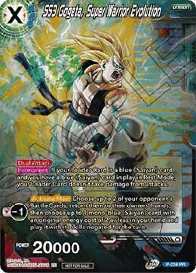 SS3 Gogeta Super Warrior Evolution P-234 Promotion Cards Dragonball Super card