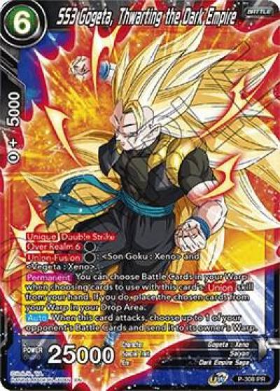 SS3 Gogeta Thwarting the Dark Empire P-308 Promotion Cards Dragonball Super card