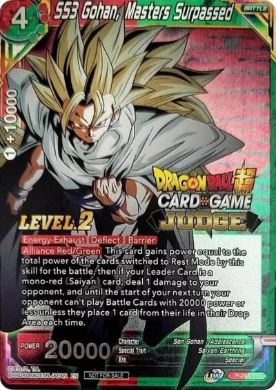 SS3 Gohan Masters Surpassed Level 2 P-241 Judge Promotion Cards Dragonball Super card