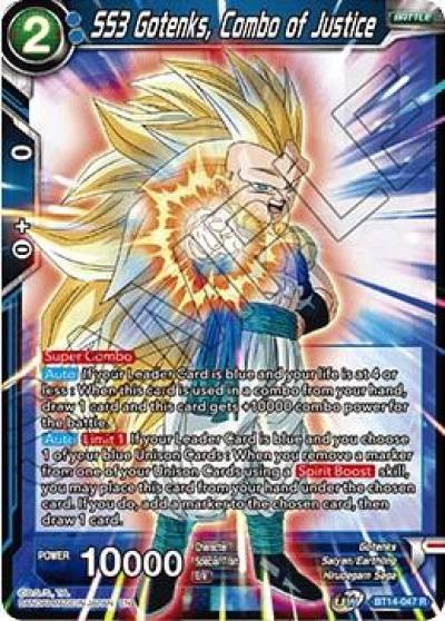 SS3 Gotenks Combo of Justice BT14-047 Cross Spirits Dragonball Super card