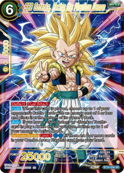 SS3 Gotenks Facing the Phantom Demon BT24-038 Beyond Generations Dragonball Super card