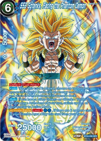 SS3 Gotenks Facing the Phantom Demon SPR BT24-038 Beyond Generations Dragonball Super card