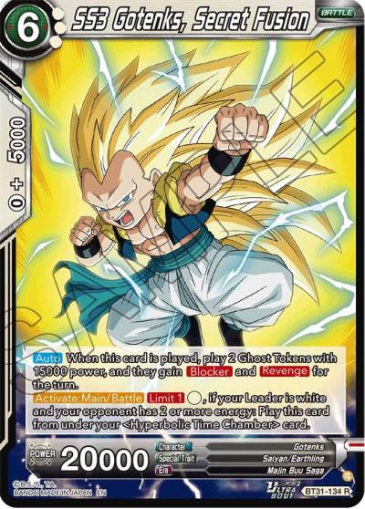 SS3 Gotenks Secret Fusion BT31-134 Impact Beyond Dimensions Dragonball Super card