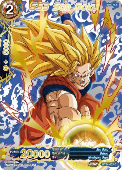 SS3 Son Goku Collector Booster Gold BT24-033 Beyond Generations Dragonball Super card