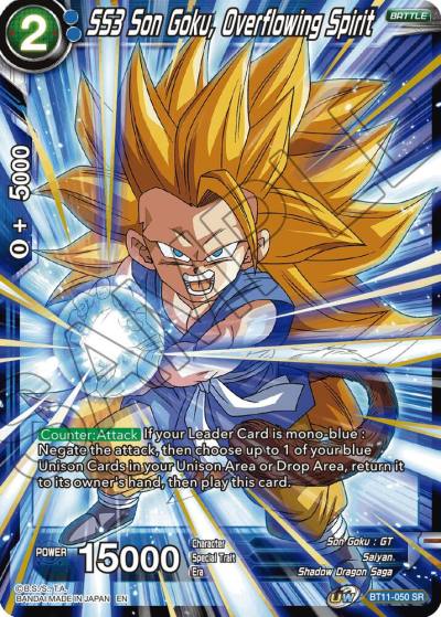 SS3 Son Goku Overflowing Spirit BT11-050 Vermilion Bloodline Dragonball Super card