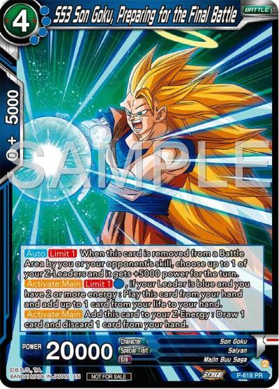 SS3 Son Goku Preparing for the Final Battle Deluxe Pack 2024 Vol2 P-618 Promotion Cards Dragonball Super card