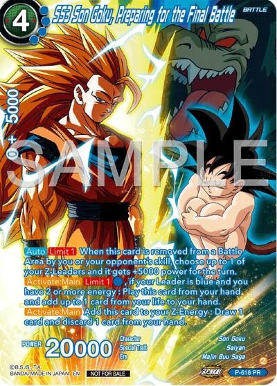 SS3 Son Goku Preparing for the Final Battle Full Art Deluxe Pack 2024 Vol2 P-618 Promotion Cards Dragonball Super card