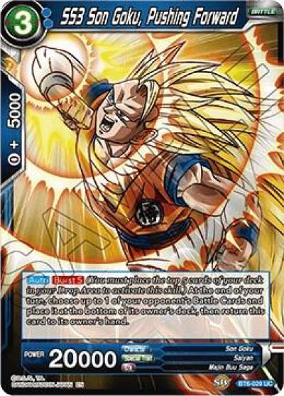 SS3 Son Goku Pushing Forward Foil BT6-029 Destroyer Kings Dragonball Super card