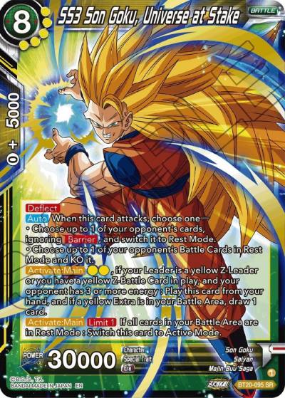 SS3 Son Goku Universe at Stake BT20-095 Power Absorbed Dragonball Super card