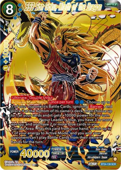 SS3 Son Goku Wrath of the Dragon BT24-138 Beyond Generations Dragonball Super card