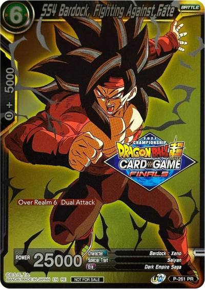 SS4 Bardock Fighting Against Fate 2021 Tournament Pack Vault Set P-261 Promotion Cards Dragonball Super card