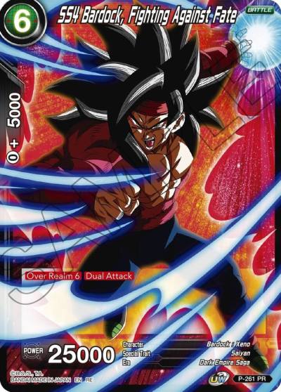 SS4 Bardock Fighting Against Fate P-261 Mythic Booster Dragonball Super card