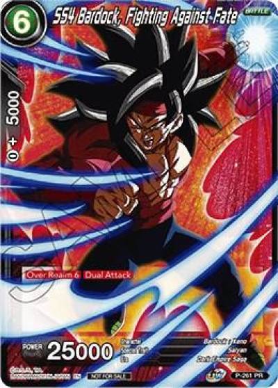 SS4 Bardock Fighting Against Fate P-261 Tournament Promotion Cards Dragonball Super card