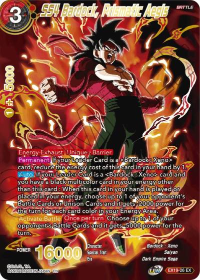 SS4 Bardock Prismatic Aegis EX19-26 Special Anniversary Set 2021 Dragonball Super card