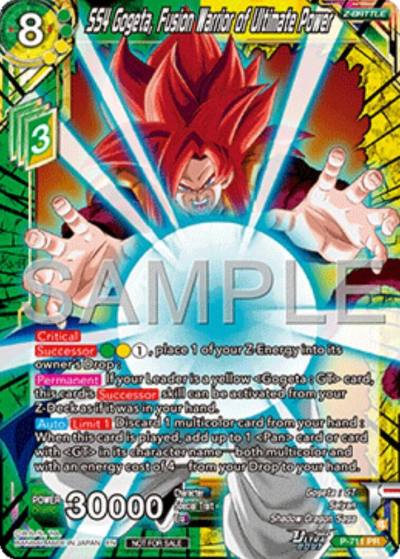 SS4 Gogeta Fusion Warrior of Ultimate Power Ultra Bout Series Tournament Pack Vol13 P-711 Tournament Promotion Cards Dragonball Super card