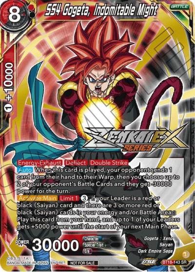 SS4 Gogeta Indomitable Might Event Pack 14 BT18-143 Promotion Cards Dragonball Super card