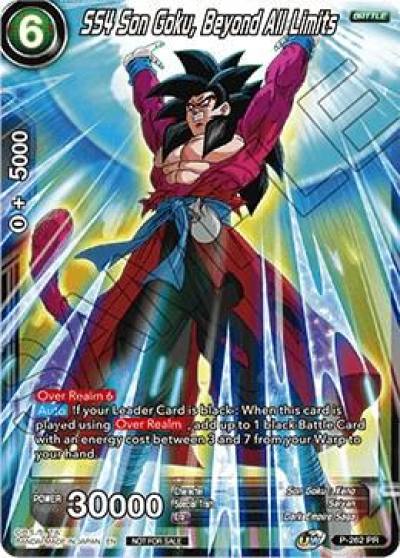 SS4 Son Goku Beyond All Limits P-262 Tournament Promotion Cards Dragonball Super card