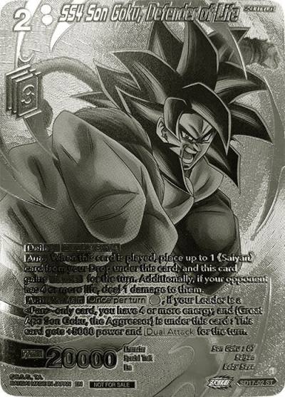 SS4 Son Goku Defender of Life 2023 Offline Regionals Silver Print SD17-02 Promotion Cards Dragonball Super card