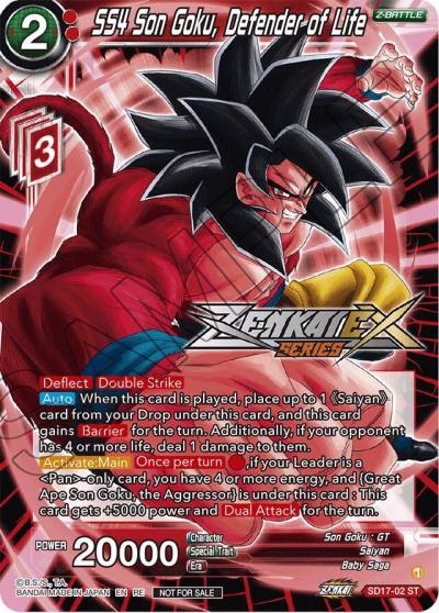 SS4 Son Goku Defender of Life Event Pack 14 SD17-02 Promotion Cards Dragonball Super card