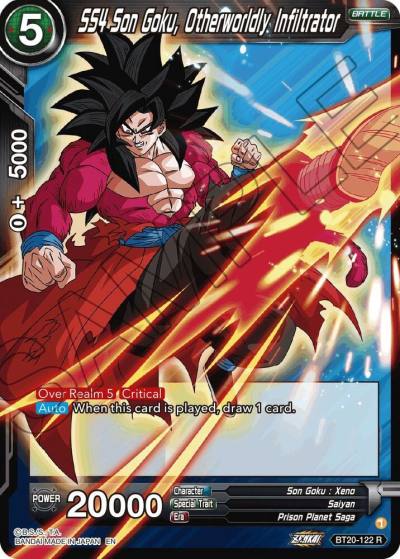 SS4 Son Goku Otherworldly Infiltrator BT20-122 Power Absorbed Dragonball Super card