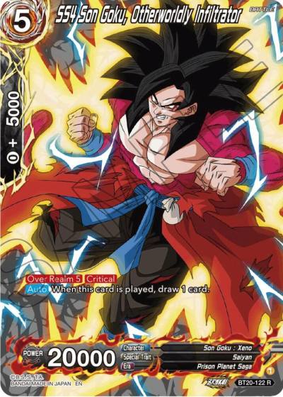SS4 Son Goku Otherworldly Infiltrator Silver Foil BT20-122 Power Absorbed Dragonball Super card