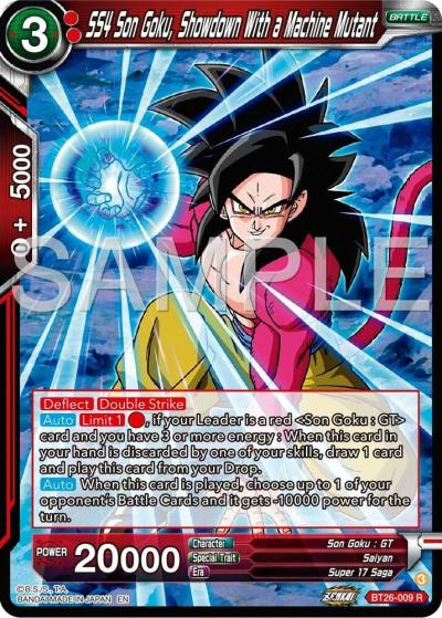 SS4 Son Goku Showdown With a Machine Mutant BT26-009 Ultimate Advent Dragonball Super card