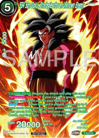 SS4 Son Goku Strategies for an Unknown Enemy Full Art Deluxe Pack 2024 Vol2 P-619 Promotion Cards Dragonball Super card