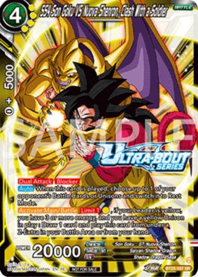 SS4 Son Goku Vs Nuova Shenron Clash With a Soldier Event Pack 17 BT25-107 Promotion Cards Dragonball Super card