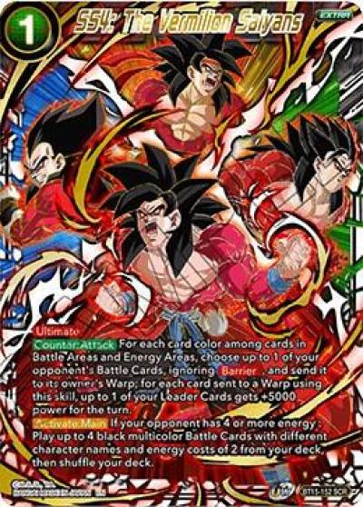 SS4 The Vermilion Saiyans BT15-152 Saiyan Showdown Dragonball Super card