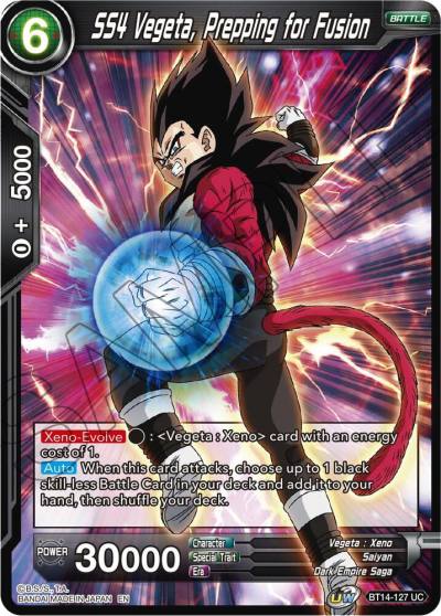 SS4 Vegeta Prepping for Fusion BT14-127 Cross Spirits Dragonball Super card