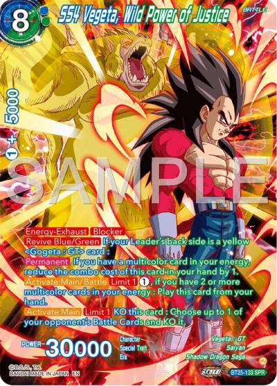 SS4 Vegeta Wild Power of Justice SPR BT25-133 Legend of the Dragon Balls Dragonball Super card